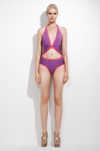 Herve Leger Swimsuit Bikinis Violet